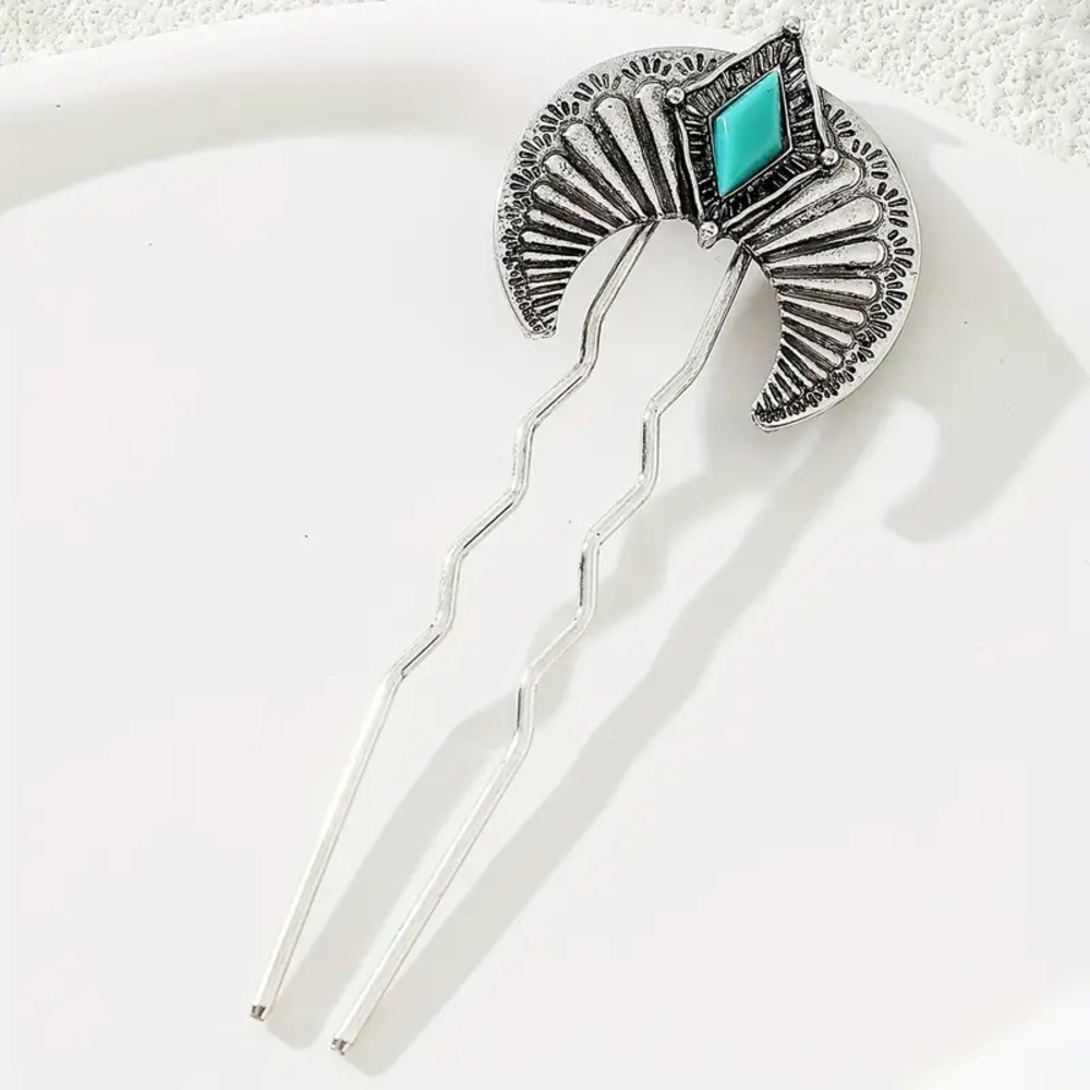 New🌟Free People-Townes Silver and Turquoise Hair Pin